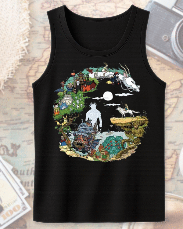 Spirited Away, My Neighbor Totoro, Howl's Moving Castle T-Shirt, Hoodie, Sweatshirt, Long Sleeve, Tank Top – Studio Ghibli Collection - Image 10