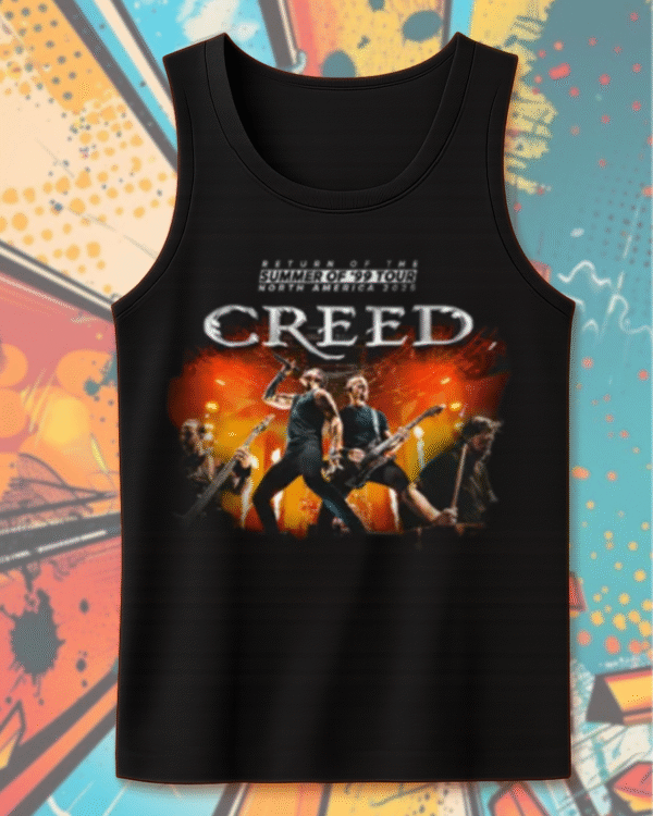 Creed Band 2025 Tour Summer of ’99 T-Shirt, Hoodie, Sweatshirt, Long Sleeve, Tank Top – Official Concert Merch & Fan Gift - Image 12