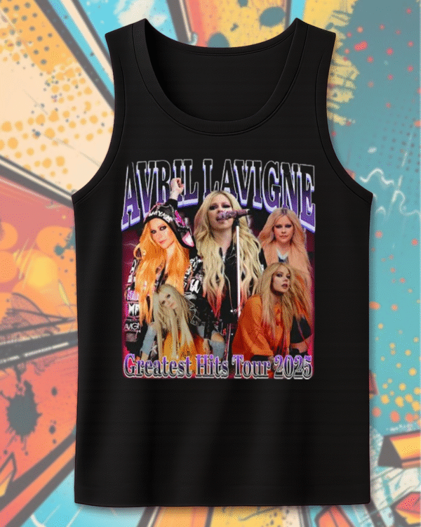 90s Vintage Avril Lavigne Bootleg T-Shirt, Sweatshirt, Long Sleeve, Tank Top, Hoodie – Avril Lavigne 2025 Tour Merch & Fan Shirt - Image 12