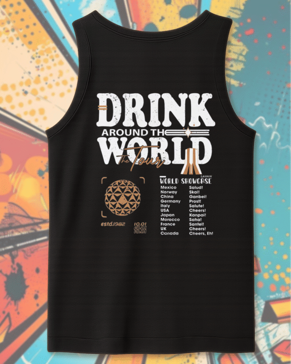 Vintage Disney Epcot World Tour T-Shirt, Sweatshirt, Long Sleeve, Tank Top, Hoodie – Drink Around The World Family Matching Tee - Image 12