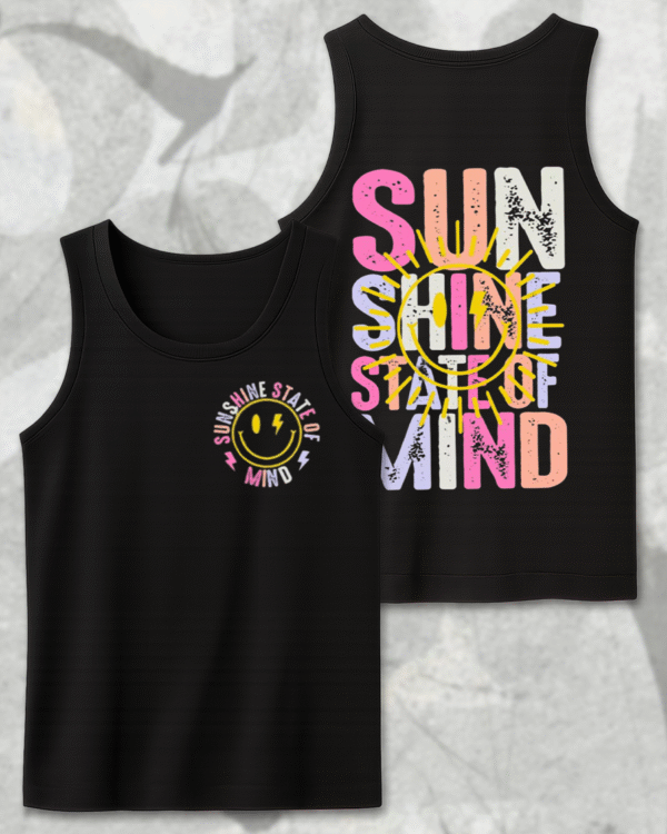 Sunshine State of Mind T-Shirt, Hoodie, Sweatshirt, Long Sleeve, Tank Top – Beach Life, Summer, Neon PNG Design - Image 12