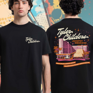 Tyler Childers Las Vegas 2025 Two-Sided Concert T-Shirt – MGM Grand Arena June 7 Show Tee