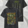 Hellfest 2025 Warzone Zombie Lineup Acid Wash T-Shirt & Hoodie – Out Of Bounds Two-Sided Merch (Clisson, France | June 19–22)