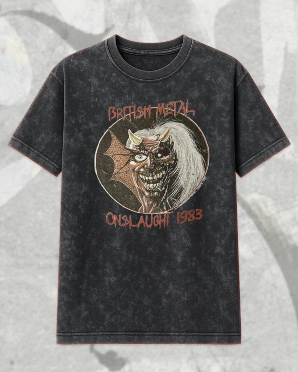 Iron Maiden 1983 World Piece Tour "The Trooper" Acid Wash T-Shirt & Hoodie - Image 3