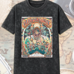Widespread Panic 2025 Acid Wash Shirt or Hoodie – Chicago Theatre Poster by Juan Ma Orozco