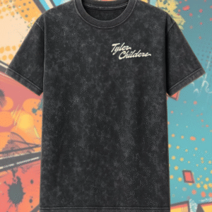 Tyler Childers Las Vegas 2025 Two-Sided Acid Wash Concert T-Shirt – MGM Grand Arena June 7 Unisex 2D Vintage Tee