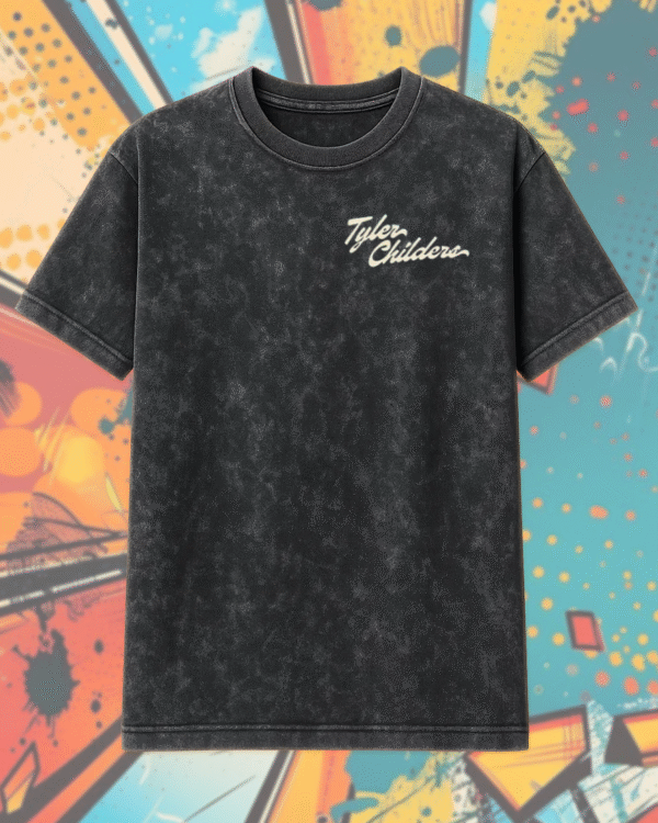 Tyler Childers Las Vegas 2025 Two-Sided Acid Wash Concert T-Shirt – MGM Grand Arena June 7 Unisex 2D Vintage Tee