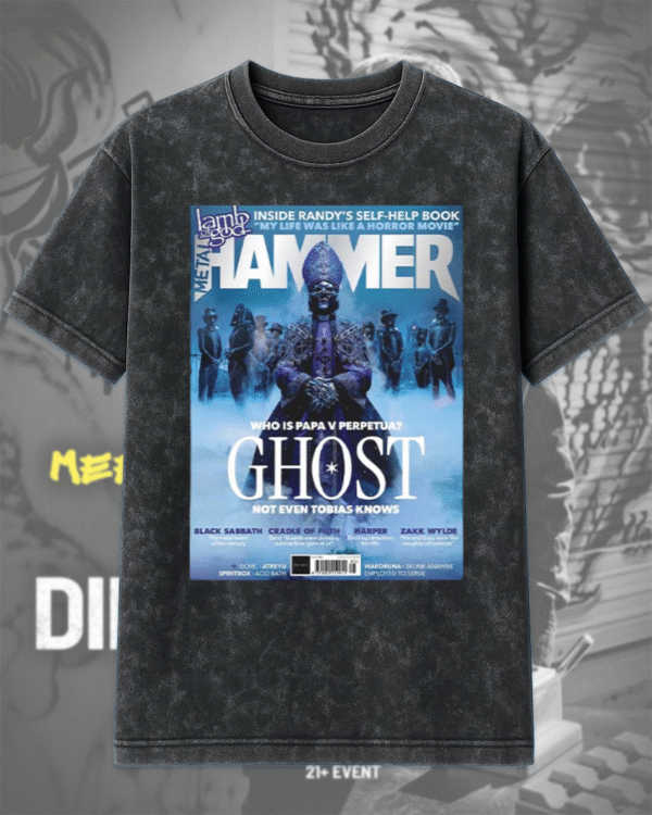 Ghost Satanized Metal Hammer 399 Premium Magazine Cover T-Shirt & Hoodie – Who Is Papa V Perpetua Ghost Not Even Tobias Knows