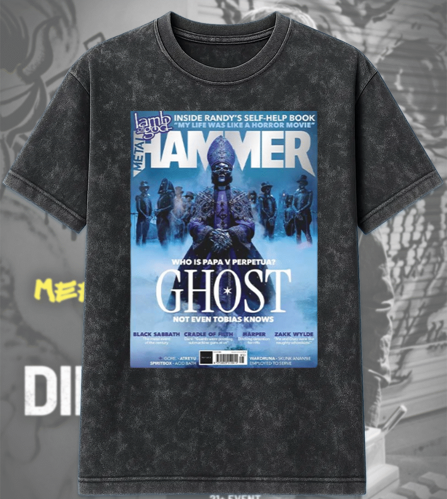 Ghost Satanized Metal Hammer 399 Premium Magazine Cover T-Shirt & Hoodie – Who Is Papa V Perpetua Ghost Not Even Tobias Knows