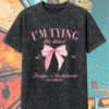 Bachelorette Party Acid Wash T-Shirt / Hoodie – “I’m Tying the Knot” Bridal Comfort Tee #280-CP