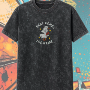 Embroidered Silly Goose Bride Shirt – Funny Bride To Be Acid Wash T-Shirt / Hoodie – Goose Lover Wedding Gift
