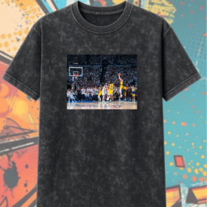 Tyrese Haliburton Clutch Moment x NBA Playoffs 2025 – Acid Wash T-Shirt & Hoodie