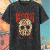 Ice Nine Kills x Jason Voorhees Shirt – 45 Years of Fridays Horror Mask Tee | Acid Washed Unisex T-Shirt