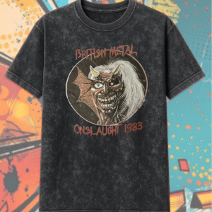 Iron Maiden 1983 World Piece Tour "The Trooper" Acid Wash T-Shirt & Hoodie