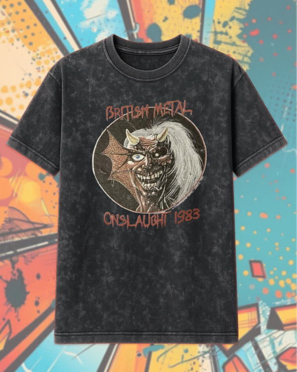 Iron Maiden 1983 World Piece Tour "The Trooper" Acid Wash T-Shirt & Hoodie