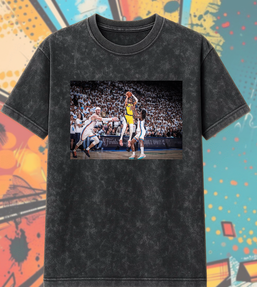 Indiana Pacers Historic Comeback Record NBA Playoffs 2025 Acid Wash T-Shirt & Hoodie