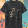Rock Cat Acid Wash Shirt – Funny Guitar Cat Tee & Hoodie, Vintage Grunge Cat Lover Gift for Her & Him