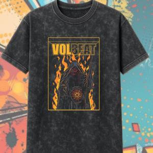 Volbeat x Metal Hammer Issue 401 Acid Wash T-Shirt – Exclusive Grim Reaper Metal Band Tee