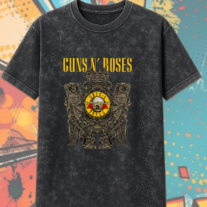 Guns N’ Roses Coimbra 2025 Acid Wash T-Shirt – Portugal Tour Vintage Rock Tee