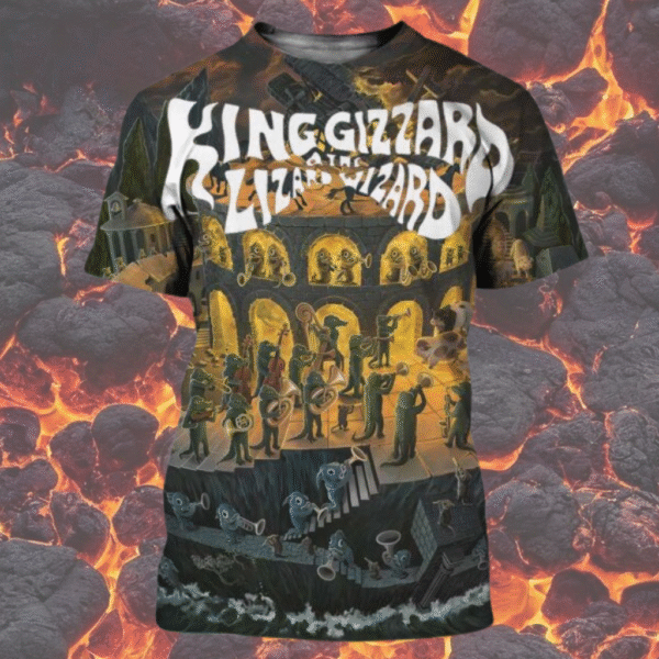 King Gizzard & The Lizard Wizard Phantom Island Shirt – Album Cover Art All Over Print T-Shirt, Hoodie, Long Sleeve, Tank Top | S–5XL