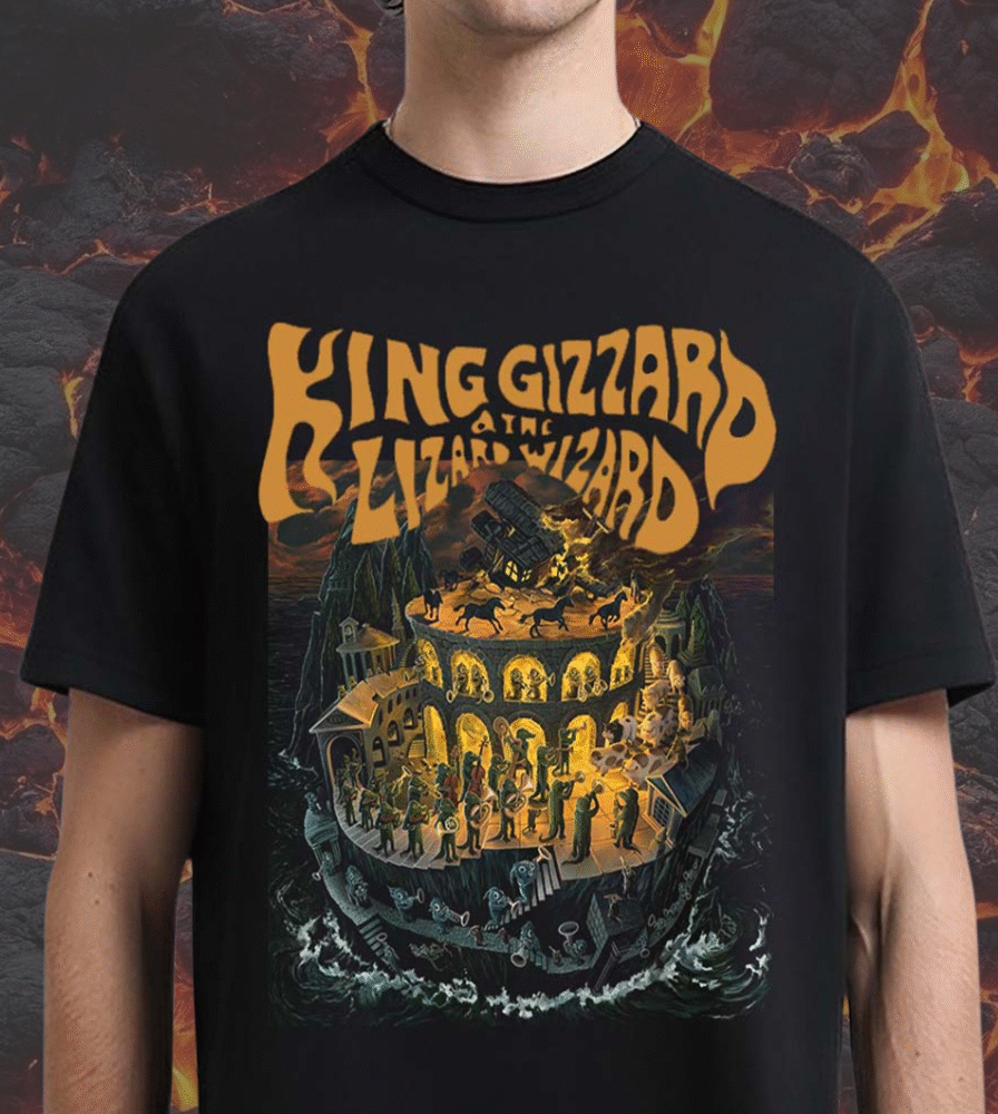King Gizzard And The Lizard Wizard Phantom Island Album Cover Art T-Shirt, Hoodie, Long Sleeve, Sweatshirt, Tank Top (Unisex)