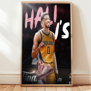 Tyrese Haliburton at Oklahoma City – Hali 1 Sneaker Reveal June 2025 Canvas Poster Print