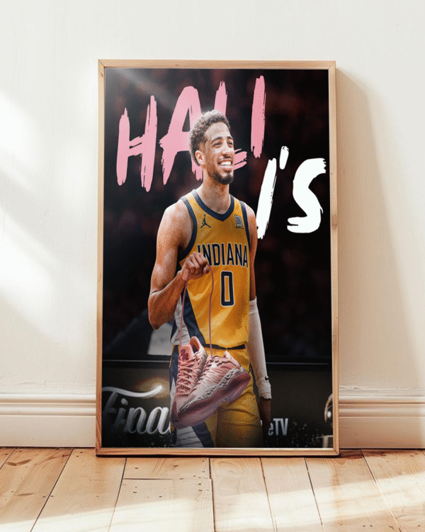 Tyrese Haliburton at Oklahoma City – Hali 1 Sneaker Reveal June 2025 Canvas Poster Print