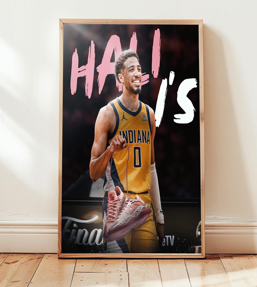 Tyrese Haliburton at Oklahoma City – Hali 1 Sneaker Reveal June 2025 Canvas Poster Print