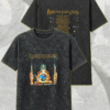 Iron Maiden 2025 Acid Wash Shirt or Hoodie – Run For Your Lives Tour w/ Clairvoyant Eddie Two-Sided Print