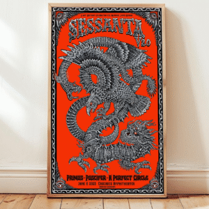 Sessanta V2.0 Maynard James Keenan 61st Birthday Poster – Emek Dragon Canvas Print, June 6 2025 Cascades Amphitheater Decor