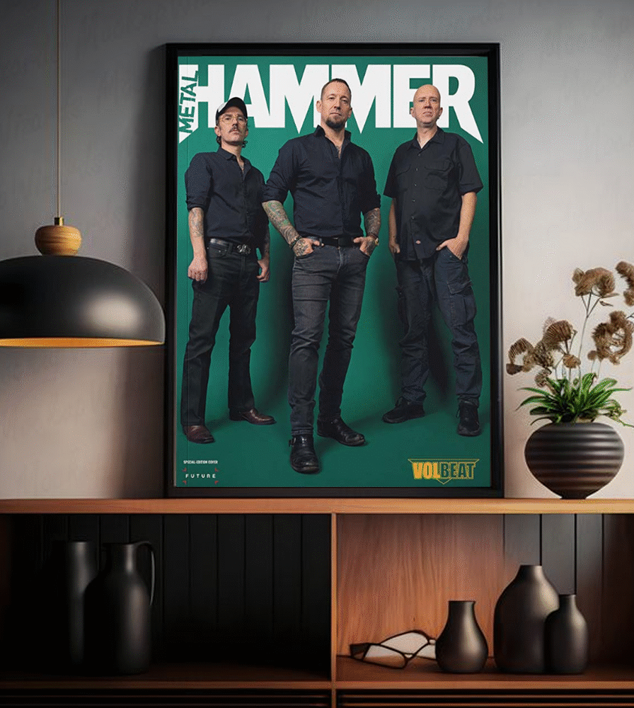 Volbeat x Metal Hammer Issue 401 Exclusive Magazine Cover Poster, Canvas – Rock Collectible Home Décor Print