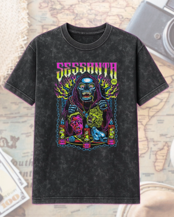 Sessanta Omaha Nebraska 2025 Acid Wash T-Shirt & Hoodie – Two-Sided Concert Merch (June 3 at Baxter Arena) - Image 2