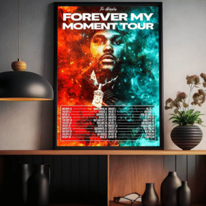 Tee Grizzley Forever My Moment Tour 2025 Poster Canvas – North American Dates & Cities – Hip-Hop Tour Wall Art