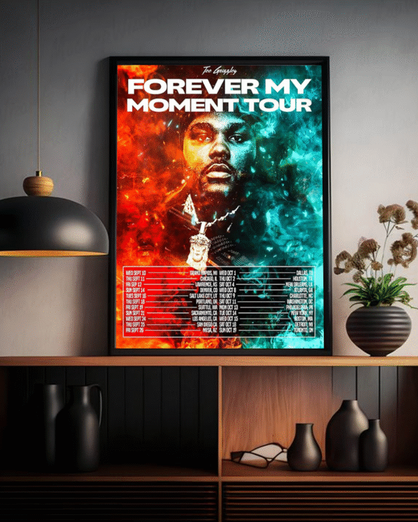 Tee Grizzley Forever My Moment Tour 2025 Poster Canvas – North American Dates & Cities – Hip-Hop Tour Wall Art