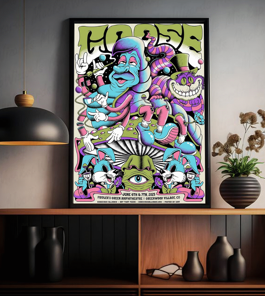 Goose Greenwood Village Colorado 2025 Poster Canvas – Fiddler’s Green Amphitheatre Concert June 6–7