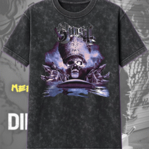 Ghost Skeletour 2025 Acid Wash T-Shirt & Hoodie – Goransson Arena, Sandviken, Sweden | May 23 Tour Artwork