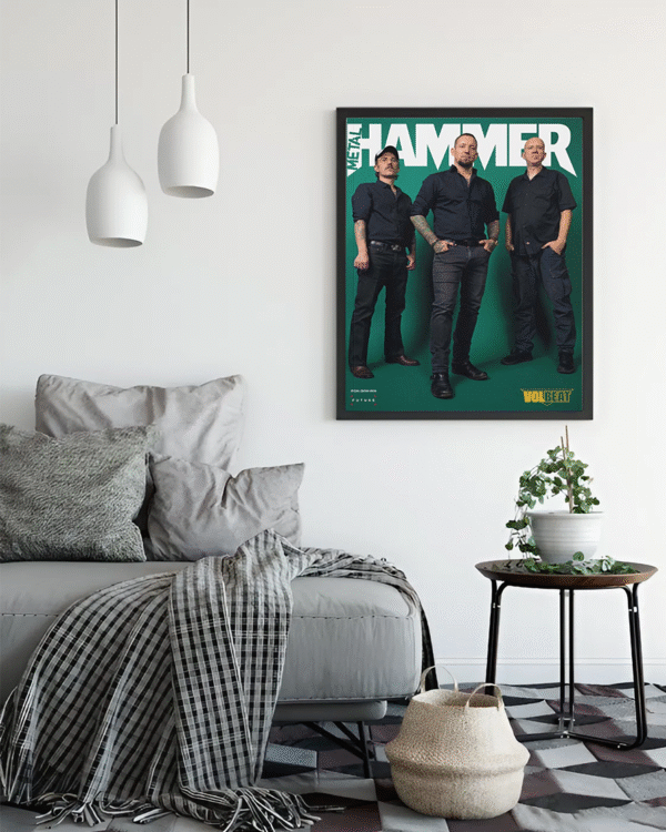 Volbeat x Metal Hammer Issue 401 Exclusive Magazine Cover Poster, Canvas – Rock Collectible Home Décor Print - Image 3