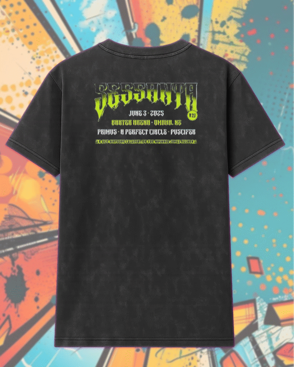 Sessanta Omaha Nebraska 2025 Concert T-Shirt, Hoodie, Long Sleeve, Sweatshirt & Tank Top – Two-Sided Tour Merch (June 3 | Baxter Arena) - Image 3
