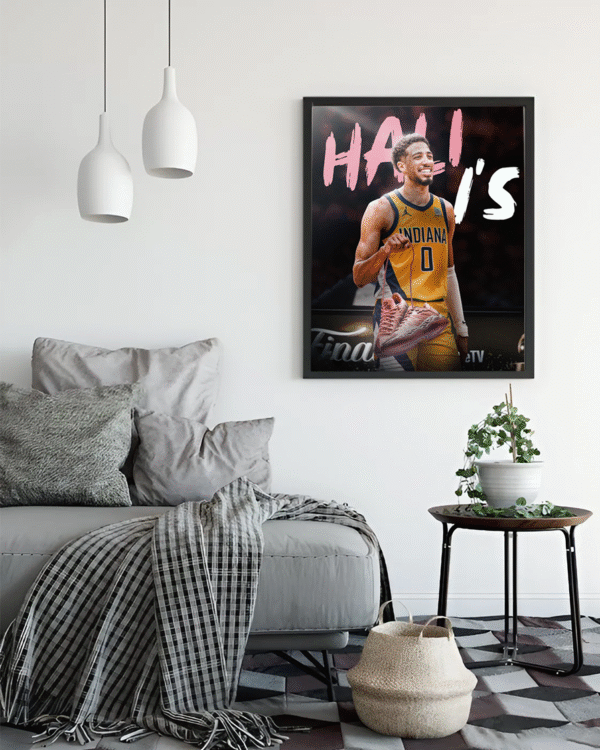 Tyrese Haliburton at Oklahoma City – Hali 1 Sneaker Reveal June 2025 Canvas Poster Print