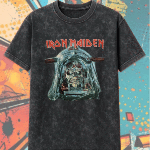 Iron Maiden Aces High 2003 World Tour – Acid Wash T-Shirt & Hoodie (Vintage-Inspired)
