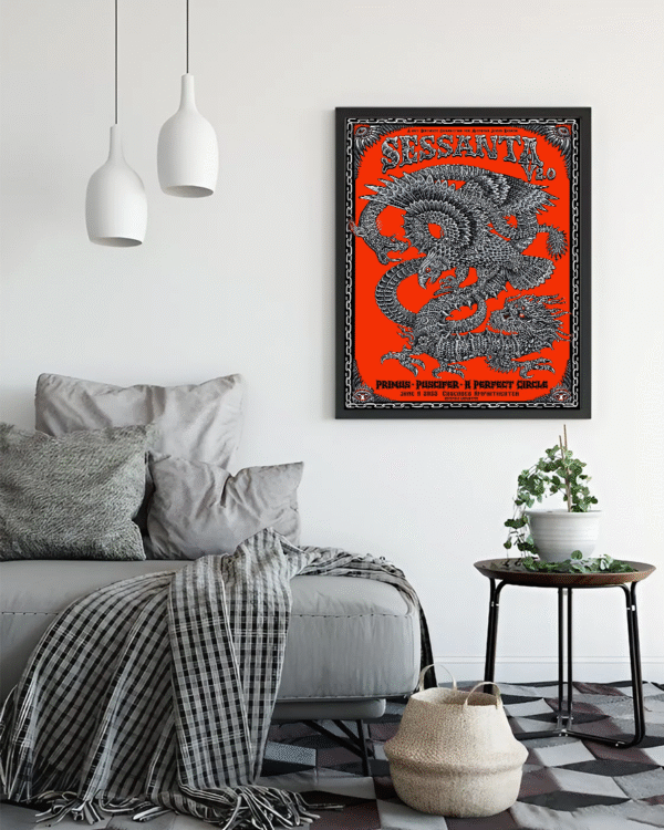 Sessanta V2.0 Maynard James Keenan 61st Birthday Poster – Emek Dragon Canvas Print, June 6 2025 Cascades Amphitheater Decor