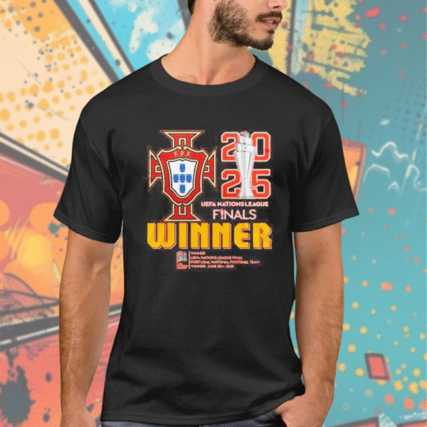 Portugal 2025 UEFA Nations League Final Winners T-Shirt – Commemorative Trophy Design