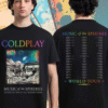 Coldplay Music Of The Spheres Las Vegas 2025 Tour T-Shirt – Allegiant Stadium, June 6 & 7, 2025 (Two-Sided)