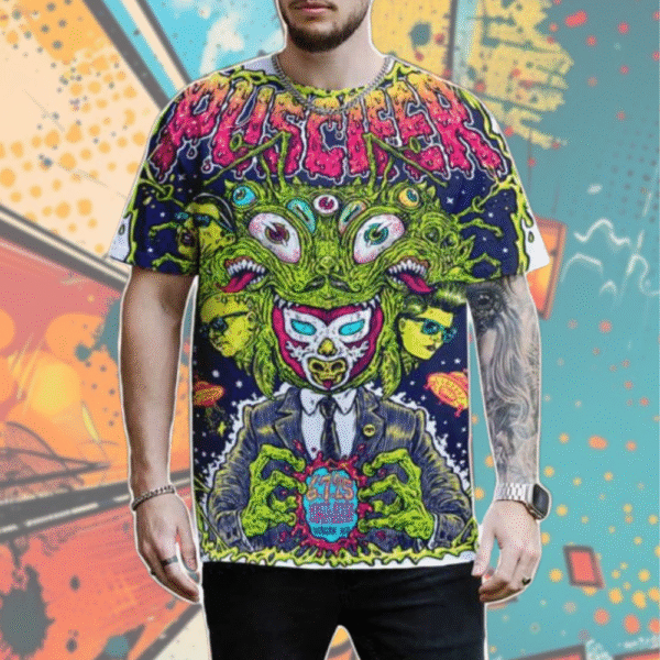 Puscifer June 7 2025 Poster Shirt – Garrett Morlan Art | All Over Print Graphic Tee