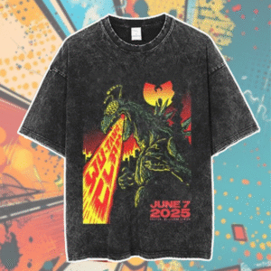 Wu-Tang Clan June 7 2025 Concert Poster Shirt – Acid Wash Vintage Tee