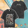 Metallica M72 Tampa 2025 Tour Shirt – Andrew Cremeans Pirate Art Tee, Raymond James Stadium Two-Sided Acid Wash T-Shirt
