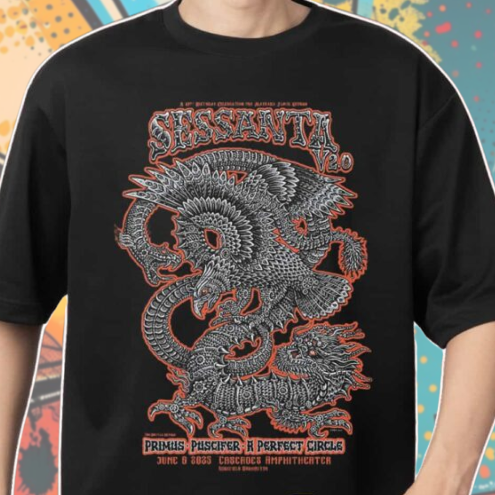 Sessanta V2.0 61st Birthday T-shirt – Maynard James Keenan, Primus, Puscifer & A Perfect Circle (June 6, 2025)