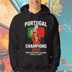Cristiano Ronaldo Portugal Champions 2025 UEFA Victory Hoodie – Nations League Fan Apparel
