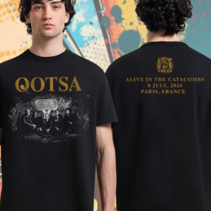 Queens of the Stone Age Alive In The Catacombs Paris 2024 Shirt – Two-Sided QOTSA Concert T-Shirt
