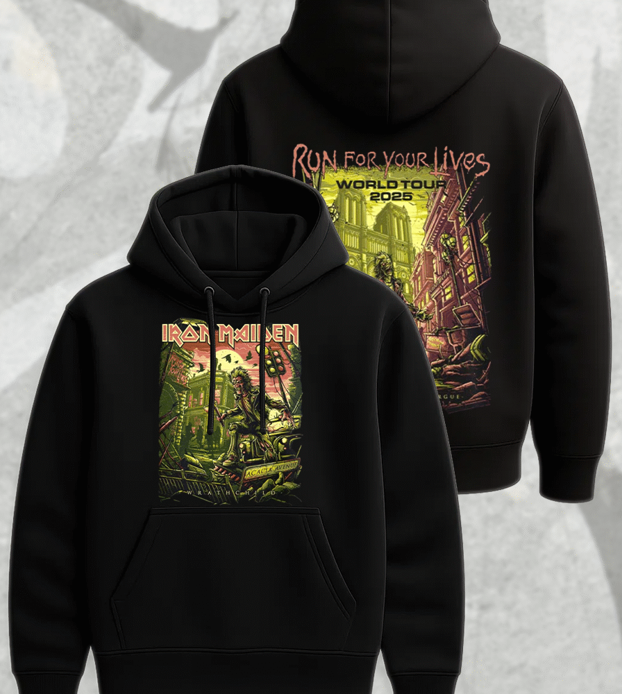 Iron Maiden Run For Your Lives World Tour 2025 – Wrathchild & Murders In The Rue Morgue Two-Sided Shirt, Hoodie, Long Sleeve, Tank Top